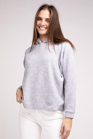 Hooded Brushed Mélange HACCP Sweater