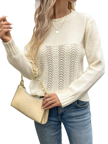 Round Neck Long Sleeve Sweater