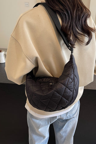 Quilted Adjustable Strap Cross body Bag