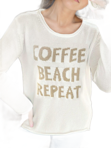 Letter Graphic Round Neck Long Sleeve Sweater