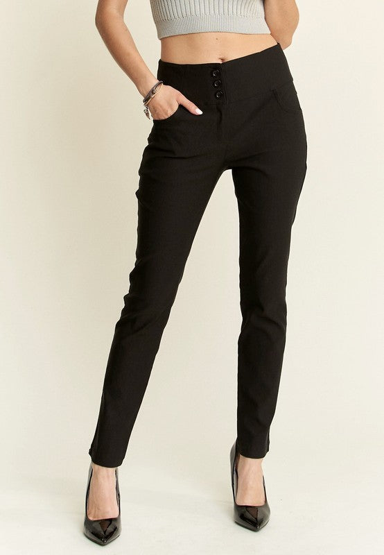 A High Waist Skinny Pants