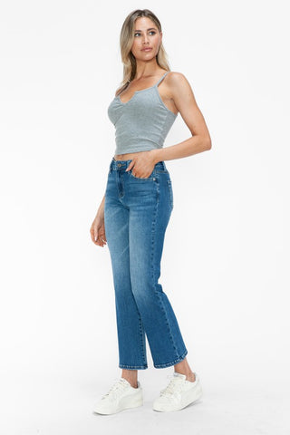 Full Size Cat's Whiskers Mid-Rise Ankle Jeans