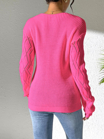 V-Neck Long Sleeve Sweater