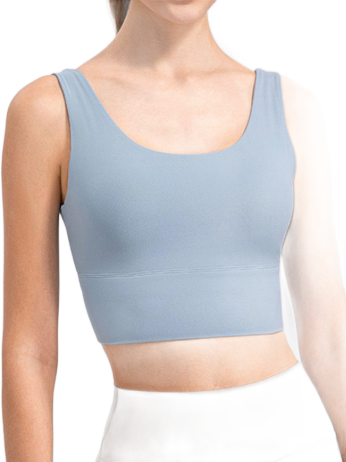 Scoop Neck Wide Strap Active Tank