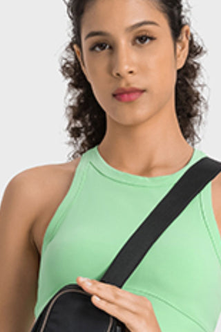 Racer back Cropped Sports Tank