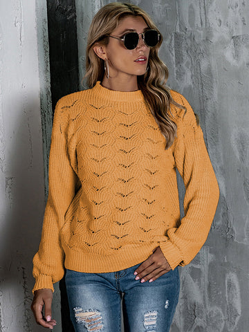 Mock Neck Long Sleeve Sweater