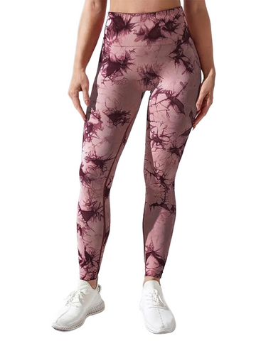 Printed High Waist Active Pants