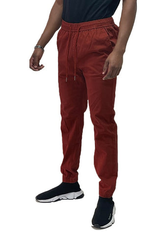 Was Men Solid Stretch Cargo Jogger