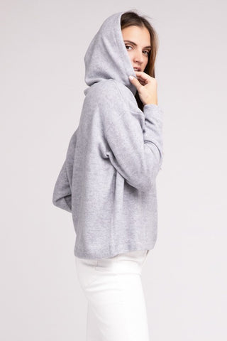 Hooded Brushed Mélange HACCP Sweater