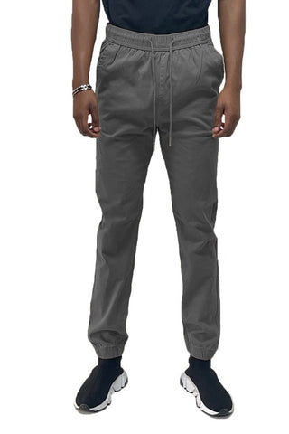 Wei Men Solid Stretch Cargo Jogger