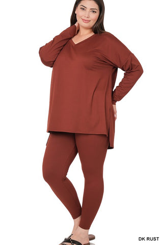 Plus Brushed DAY Microfiber Loungewear Set