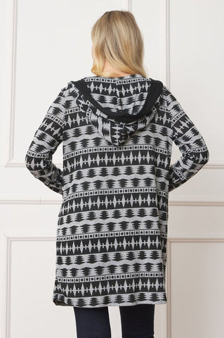 Tribal Print Cardigan