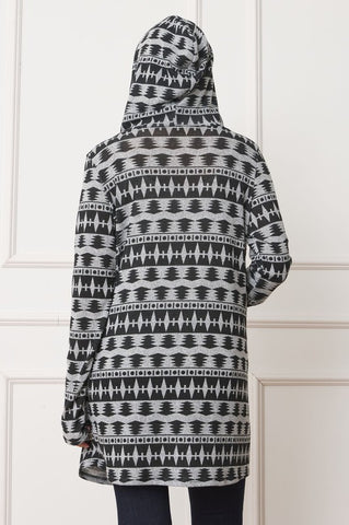 Tribal Print Cardigan