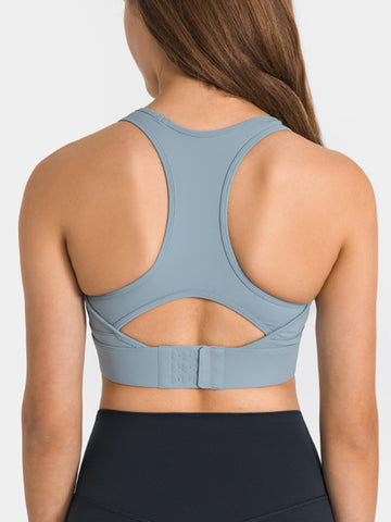 Round Neck Racerback Cropped Tank