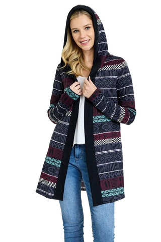 Tribal Print Cardigan