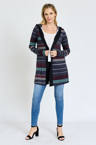 Tribal Print Cardigan