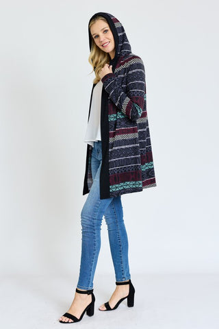 Tribal Print Cardigan