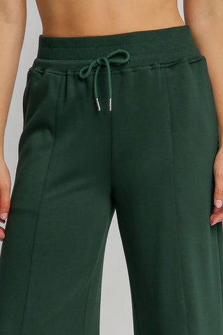 Full Size Drawstring Wide Leg Pants with Pockets