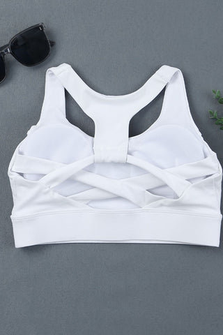 Racer back Push Up Sports Bra