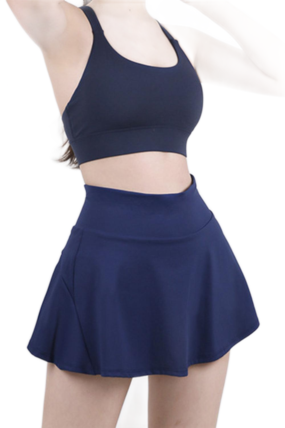 High Waist Pleated Active Skirt