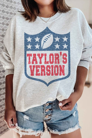 TAILORS VERSION FOOTBALL GRAPHIC SWEATSHIRT