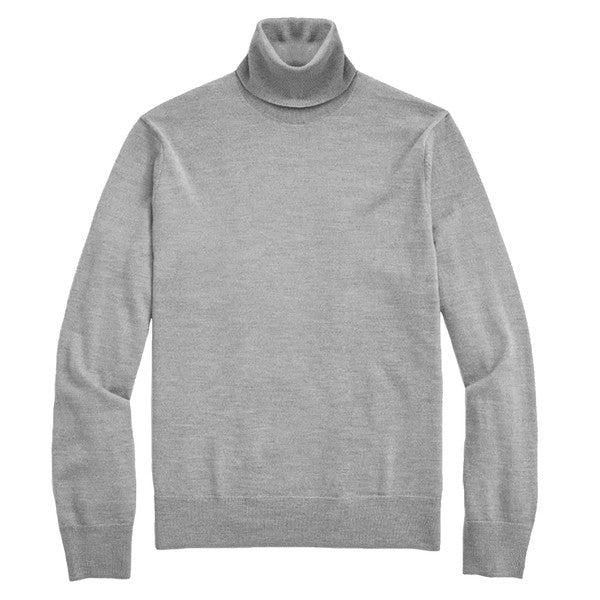 Was Men Solid Turtleneck Sweater