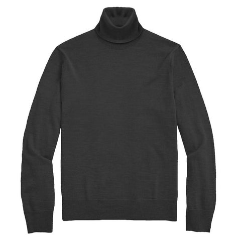 Was Men Solid Turtleneck Sweater