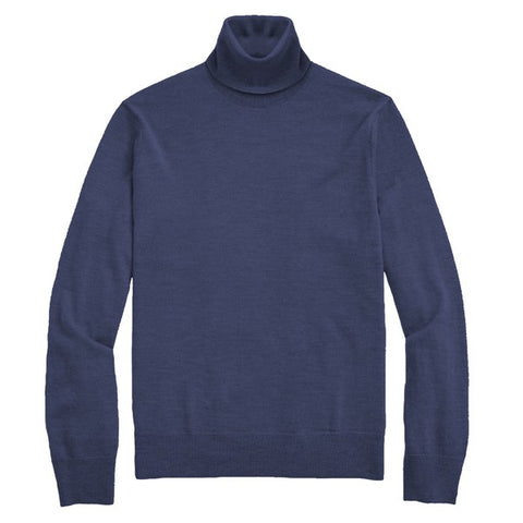 Was Men Solid Turtleneck Sweater