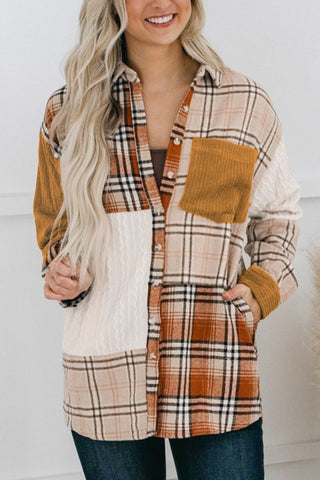 Plaid Button Up Long Sleeve Shacked