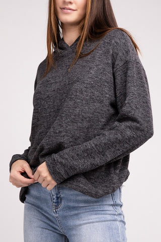 Hooded Brushed Mélange HACCP Sweater