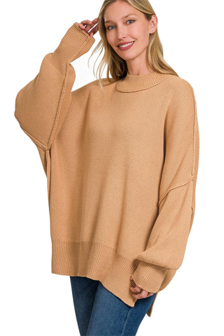 Side Sit Oversize Sweater