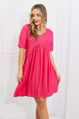 Casual Dress in Fuchsia