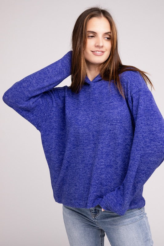 Hooded Brushed Mélange HACCP Sweater