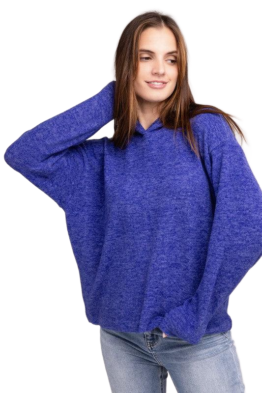 Hooded Brushed Mélange HACCP Sweater