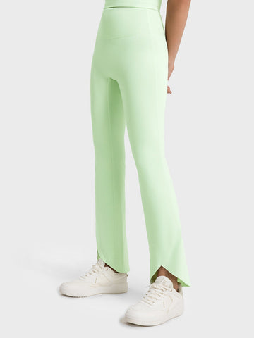 Wide Waistband Boot cut Sports Pants