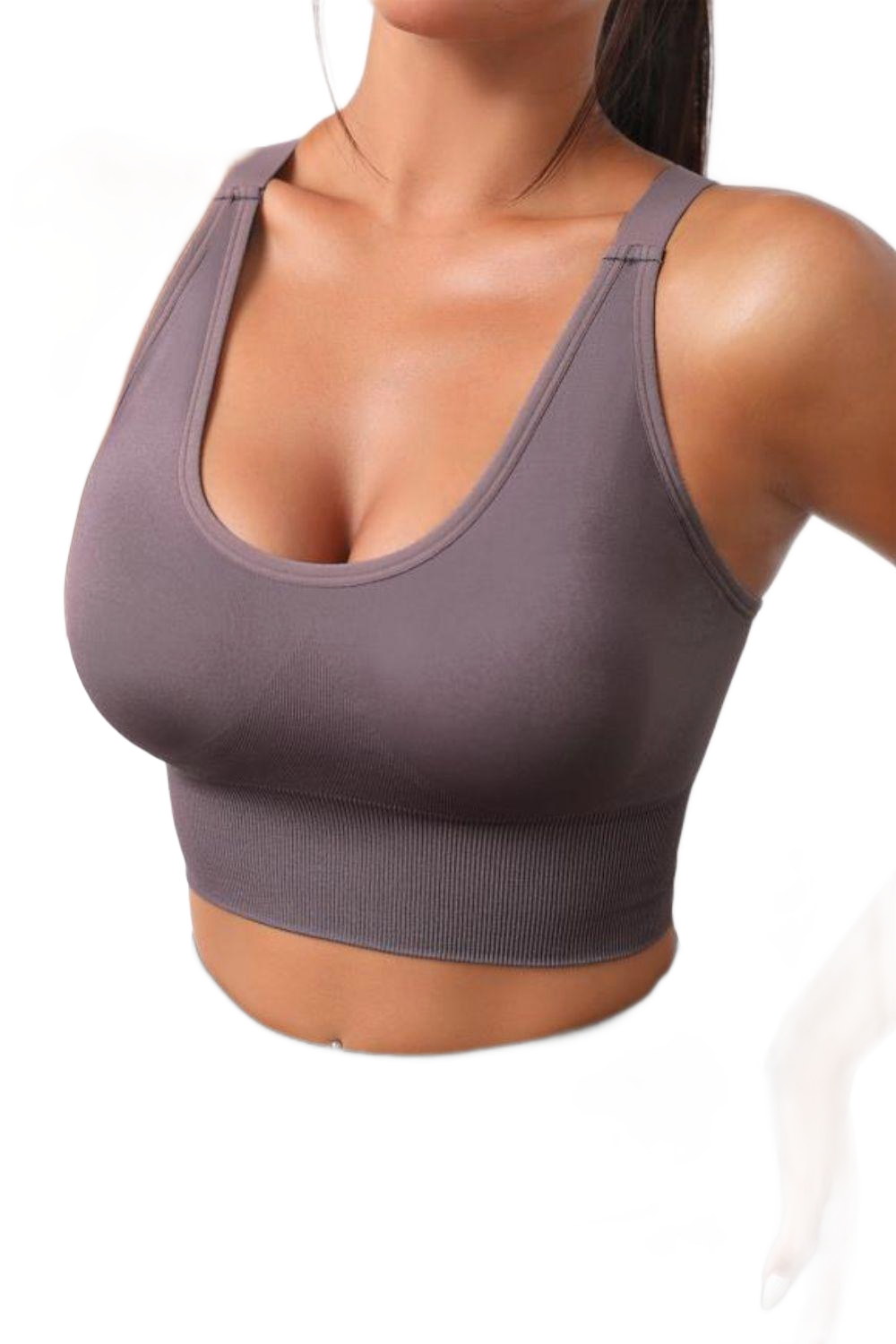 Scoop Neck Long Active Bra