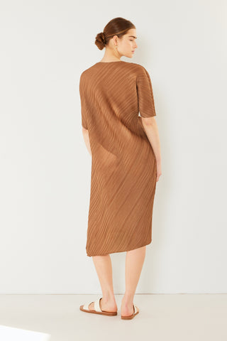 Swim Pleated  Sleeve Dress