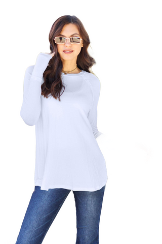 Full Size Round Neck Long Sleeve T-Shirt