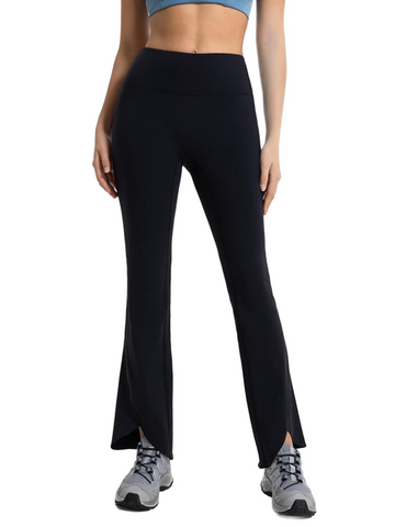 Wide Waistband Boot cut Sports Pants