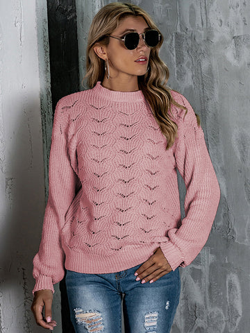 Mock Neck Long Sleeve Sweater