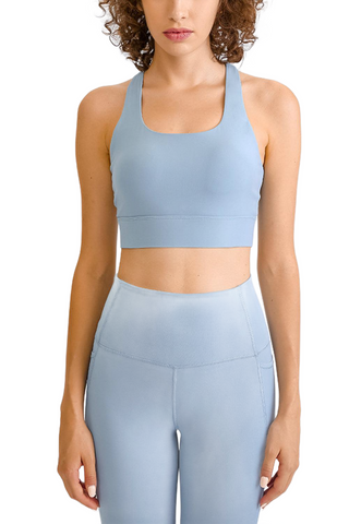 Cross Back Yoga Crop Top