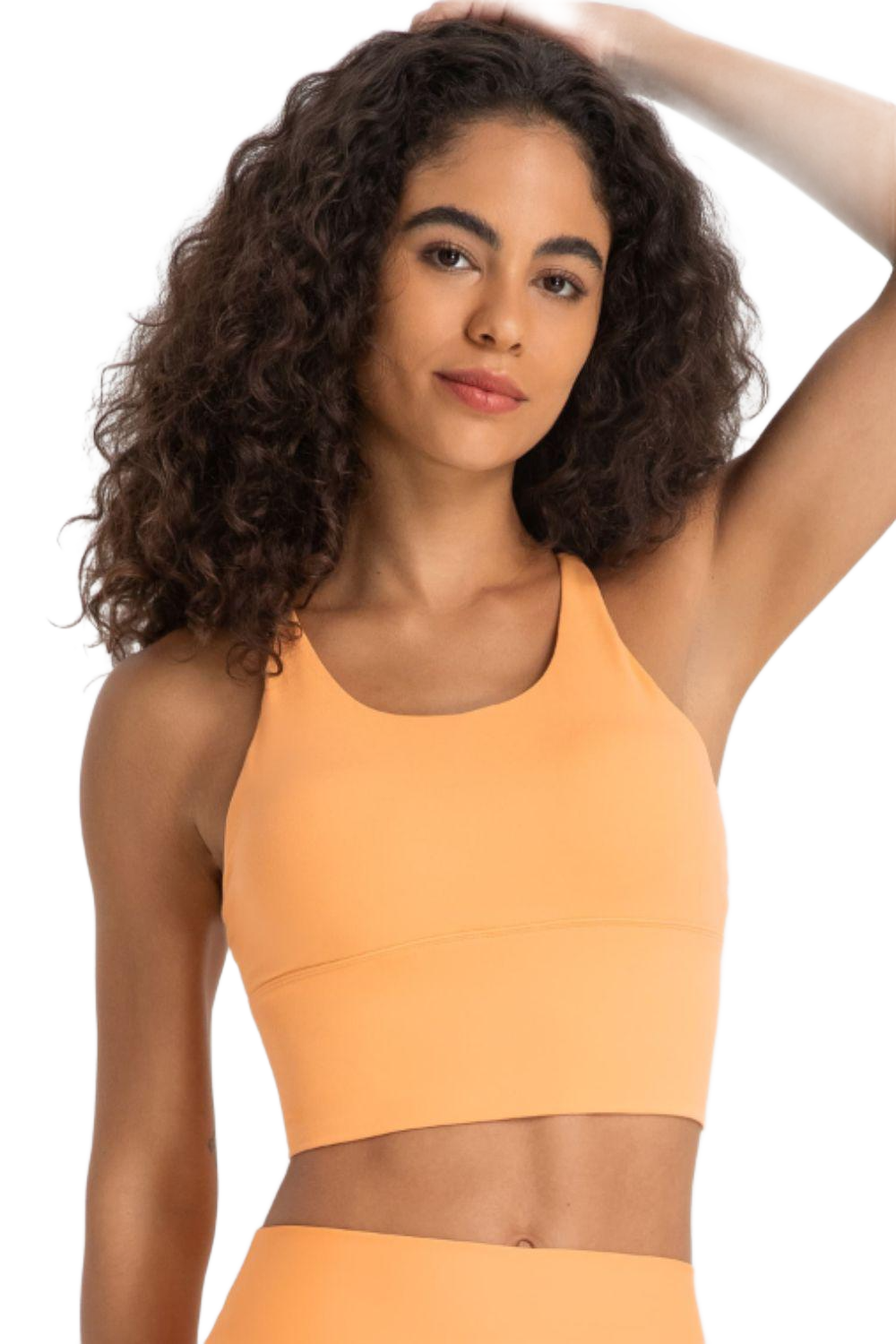 Crisscross Back Ladder Detail Sports Bra