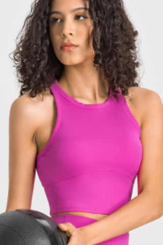 Racer back Cropped Sports Tank