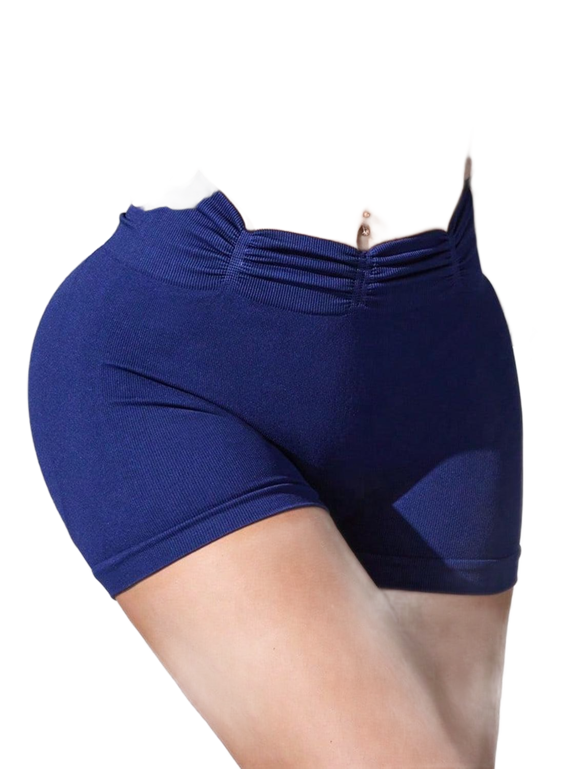 Ruched High Waist Active Shorts