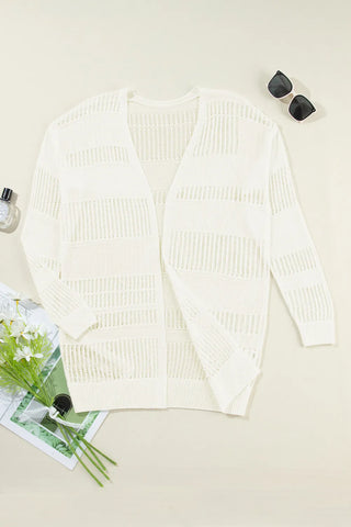 Open Front Long Sleeve Cardigan