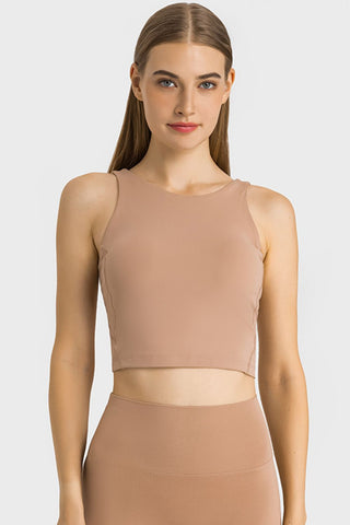 Highly Stretchy Cropped Sports Tank