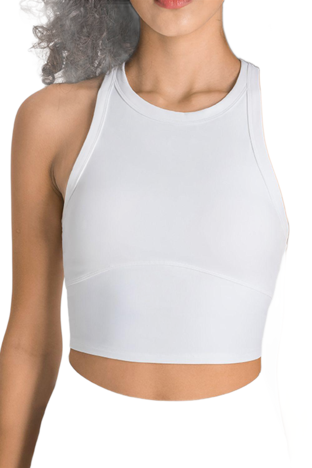 Racer back Cropped Sports Tank