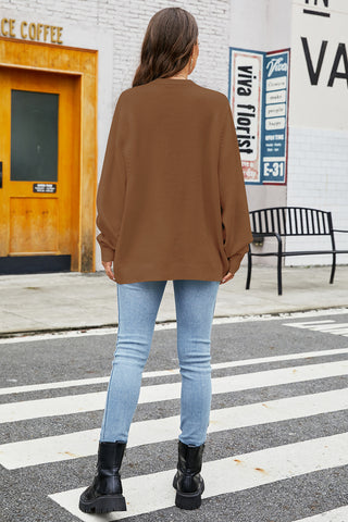 Round Neck  Long Sleeve Sweater