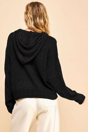 Davis & Dani Drop Shoulder Long Sleeve Hooded Sweater