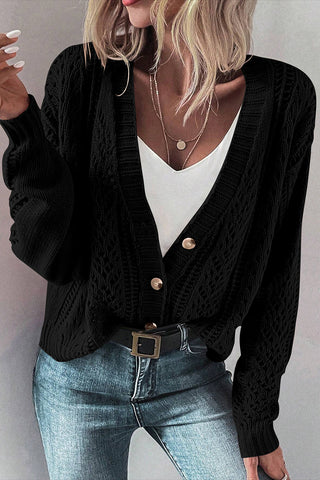 Button Up Long Sleeve Cardigan